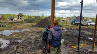 Заказать монтаж винтовых свай в Юрга - цена под ключ с доставкой от 1864 шт